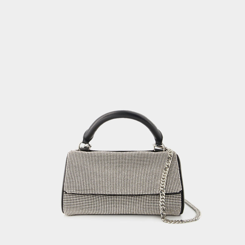 Crush Satchel Bag - Kara - Mesh - White