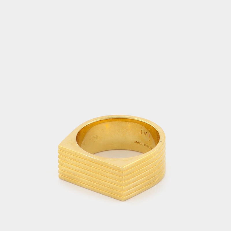 Aurelia Signet Ring /Wide Season 6 Gold-Plated