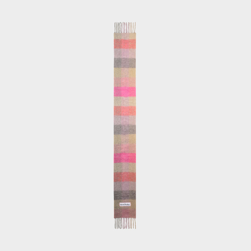 Scarf - Acne Studios -  Fuchsia/Lilac/Pink - Alpaga