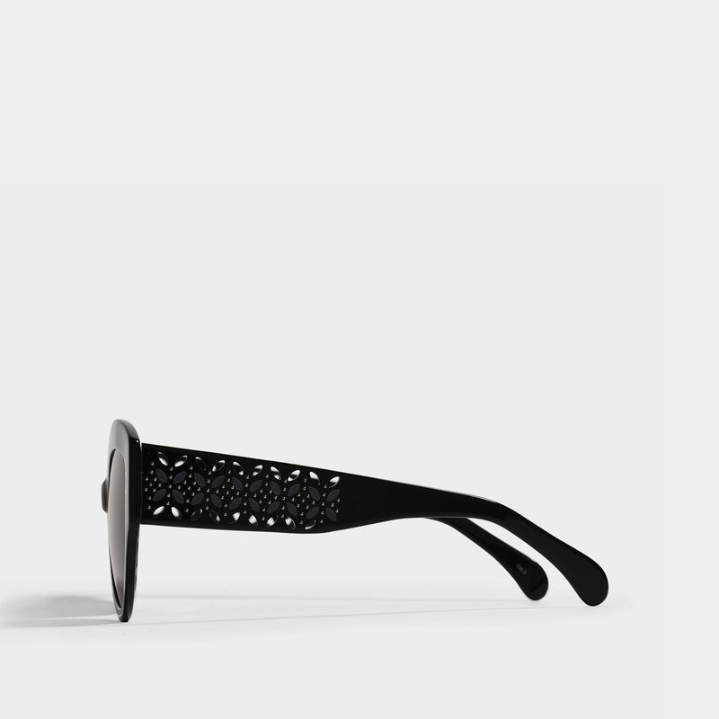 Aa0040S Sunglasses in Black Acetate