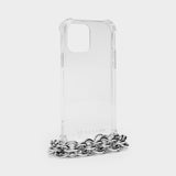 IPhone 12 Case in TPU and Silver Aluminium