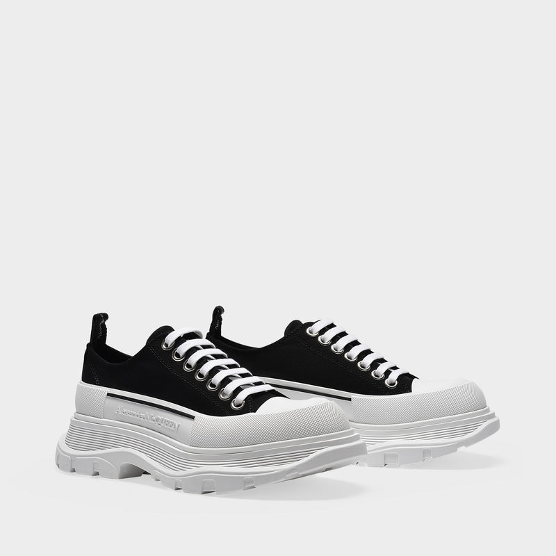 Tread Slick Sneakers in Black Polyester