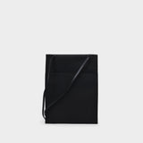 Crossbody Pouch In Black Polyester