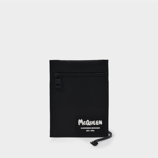 Crossbody Pouch In Black Polyester
