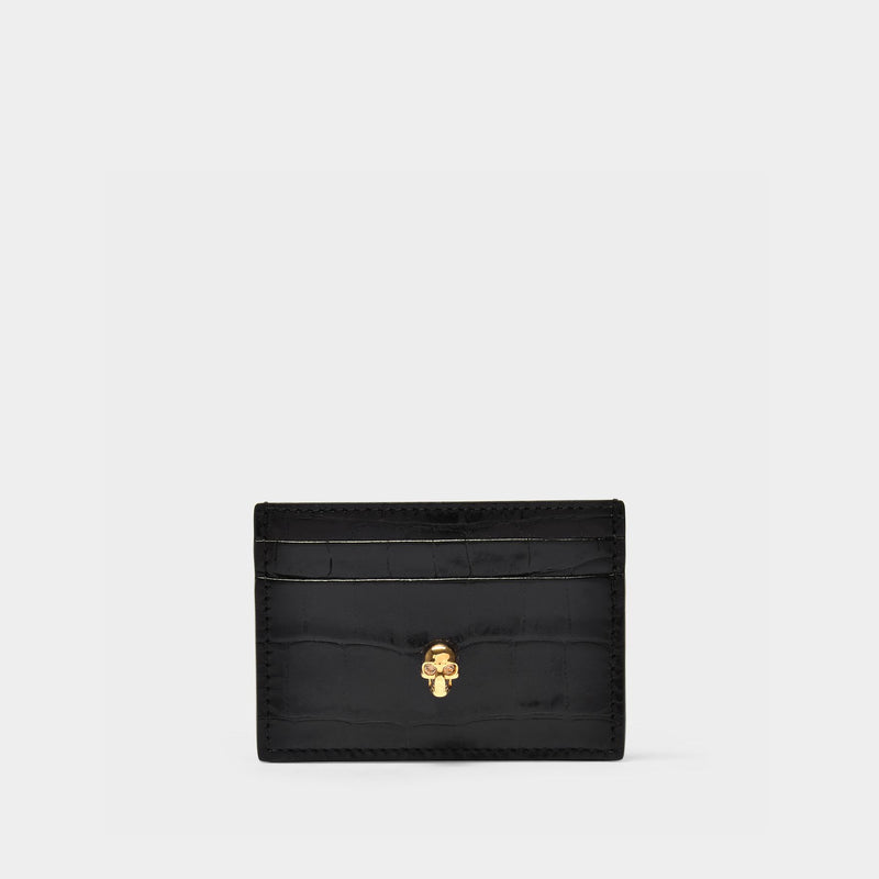 Card Holder - Alexander Mcqueen - Black - Leather