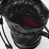 Soft Curve Bag in Black Leather