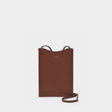 Neck Pouch Jamie Crossbody - A.P.C. - Hazelnut - Leather