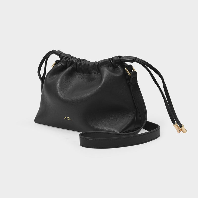 Ninon Mini Hobo Bag - A.P.C. - Black - Synthetic