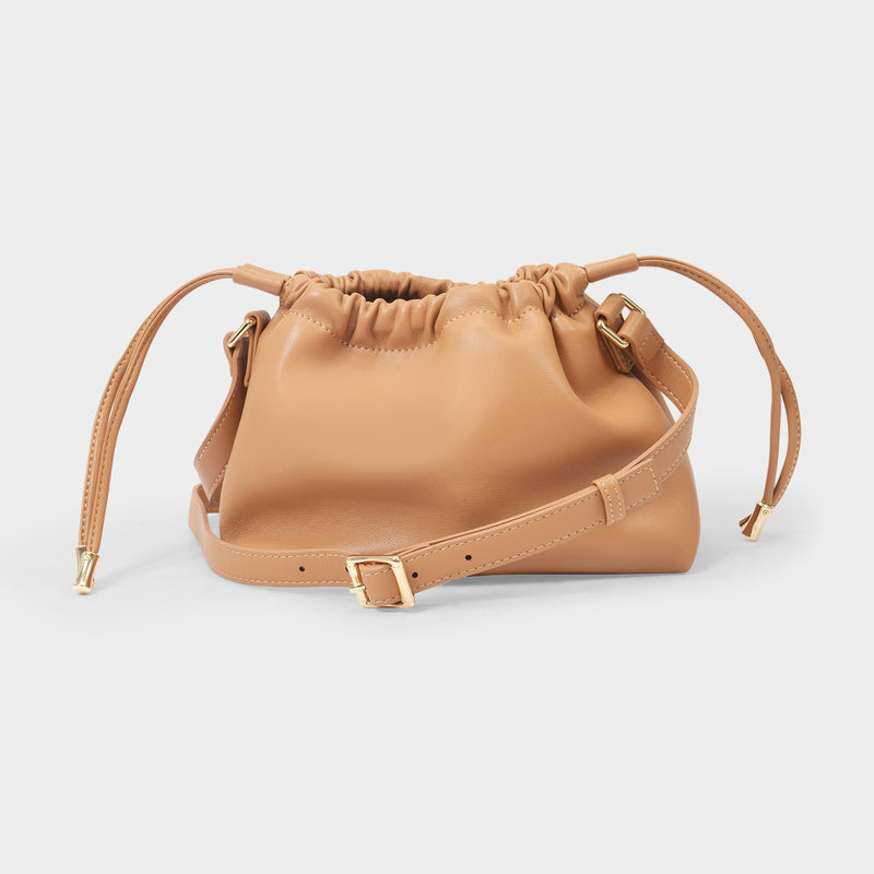 Ninon Mini Hobo Bag - A.P.C. - Caramel - Synthetic