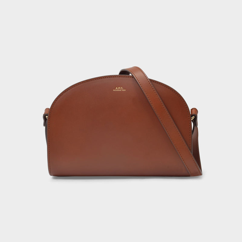 Demi-Lune Hobo Bag - A.P.C. - Hazelnut - Leather