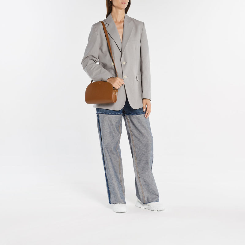 Demi-Lune Hobo Bag - A.P.C. - Hazelnut - Leather