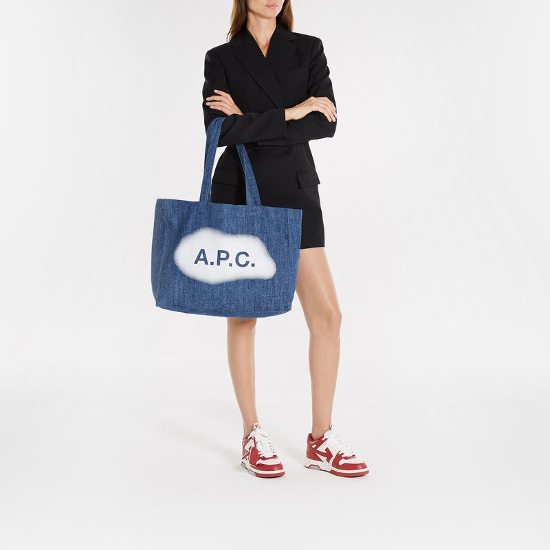 Diane Tote bag - A.P.C - Cotton - Blue