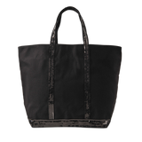 Sequin and canvas Medium zipped Tote
