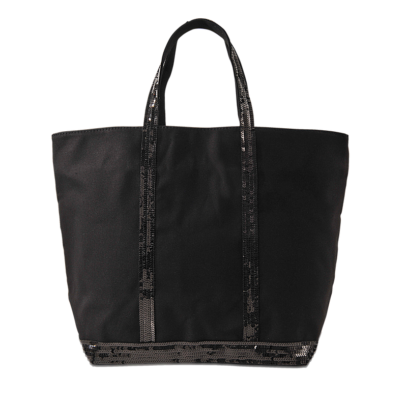 Sequin and canvas Medium zipped Tote