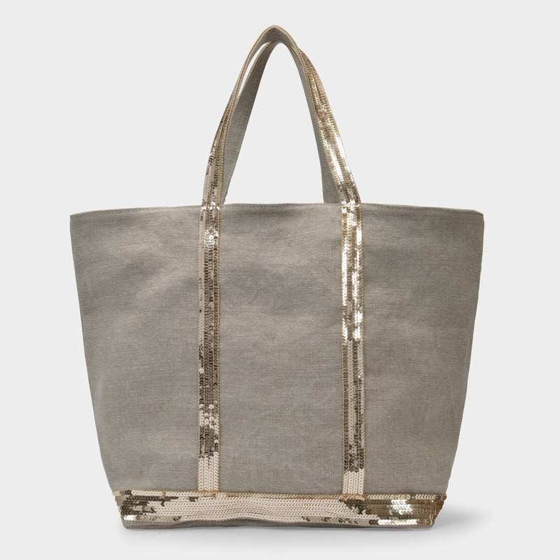 Cabas L Tote Bag - Vanessa Bruno -  Sand - Linen