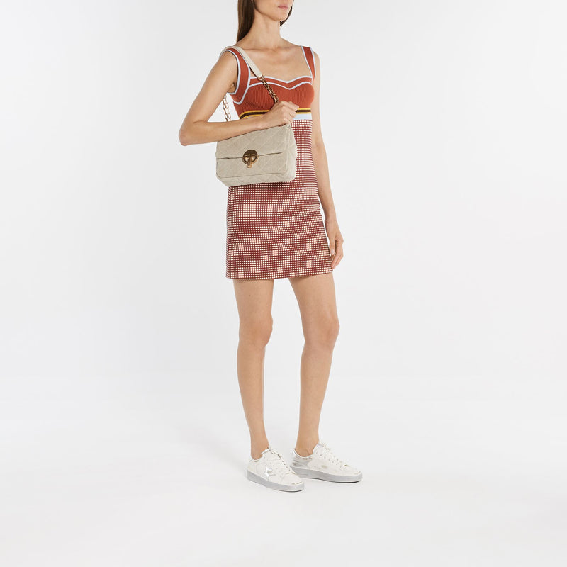 Moon Mm Hobo Bag - Vanessa Bruno -  Sand - Leather