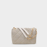 Moon Mm Hobo Bag - Vanessa Bruno -  Sand - Leather