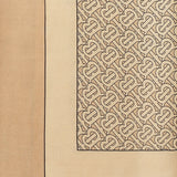 TB Lightweight Scarf in Pale Camel Printed Cashmere