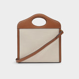 Ll Mn Pocket Ll6 Handbag - Burberry - Multi - Cotton