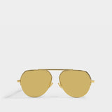 Sunglasses in Gold Metal