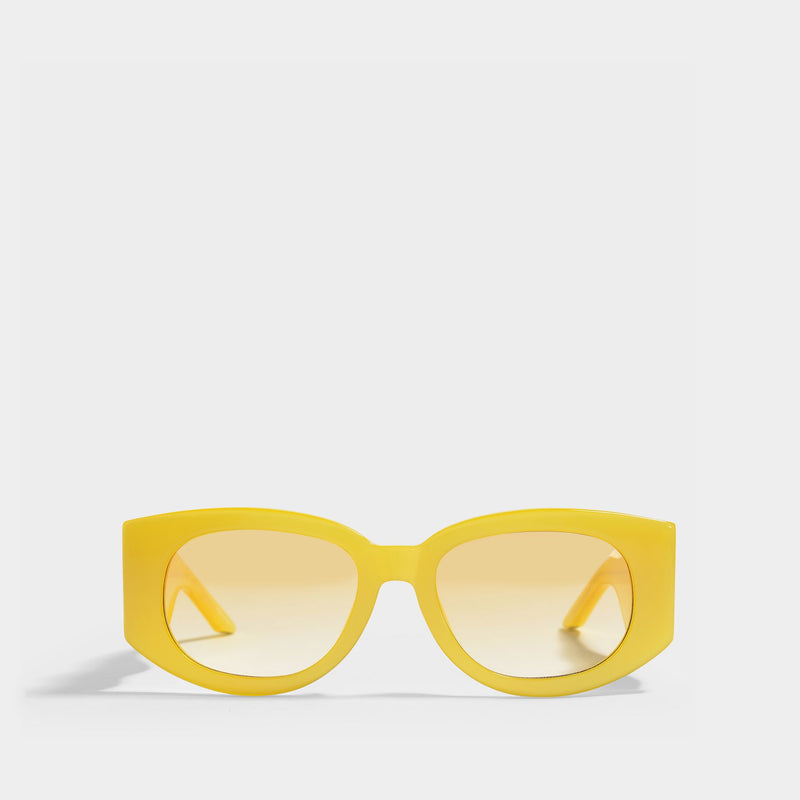 Sunglasses in Yellow and Gold Acetate