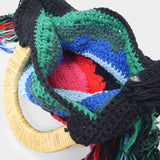 Vera Mini Tote Bag in Multicoloured Crochet