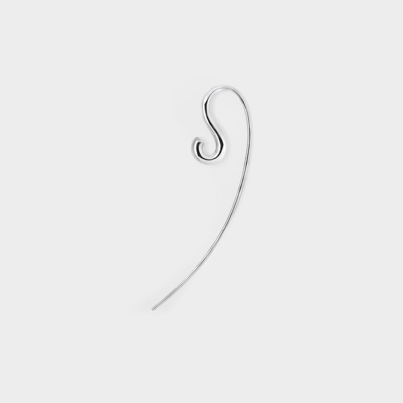 Hook Small Earring in Silver