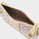 Hobo Swinger bag - Coach - Jacquard - Beige