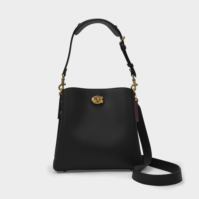 Coach Willow Leather Bucket Bag - Black