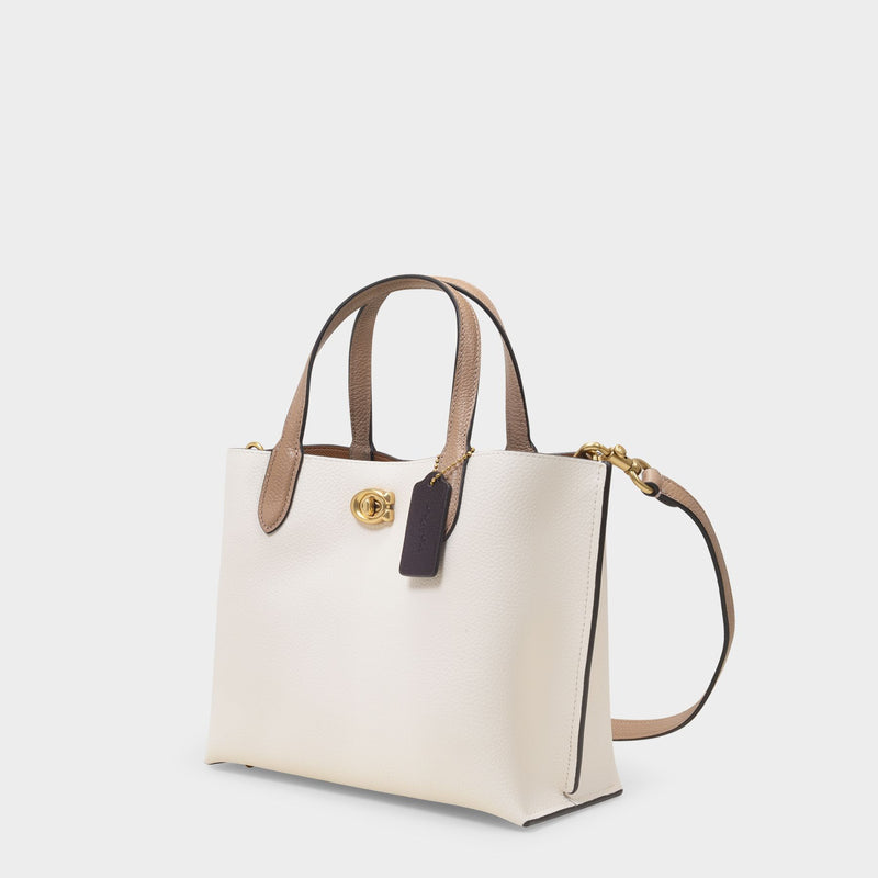 Coach Polished Pebble Leather Everyday Tote Chalk