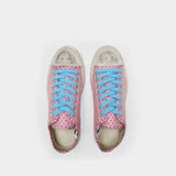Ballow Jacquard Alina Sneakers in Pink Canvas