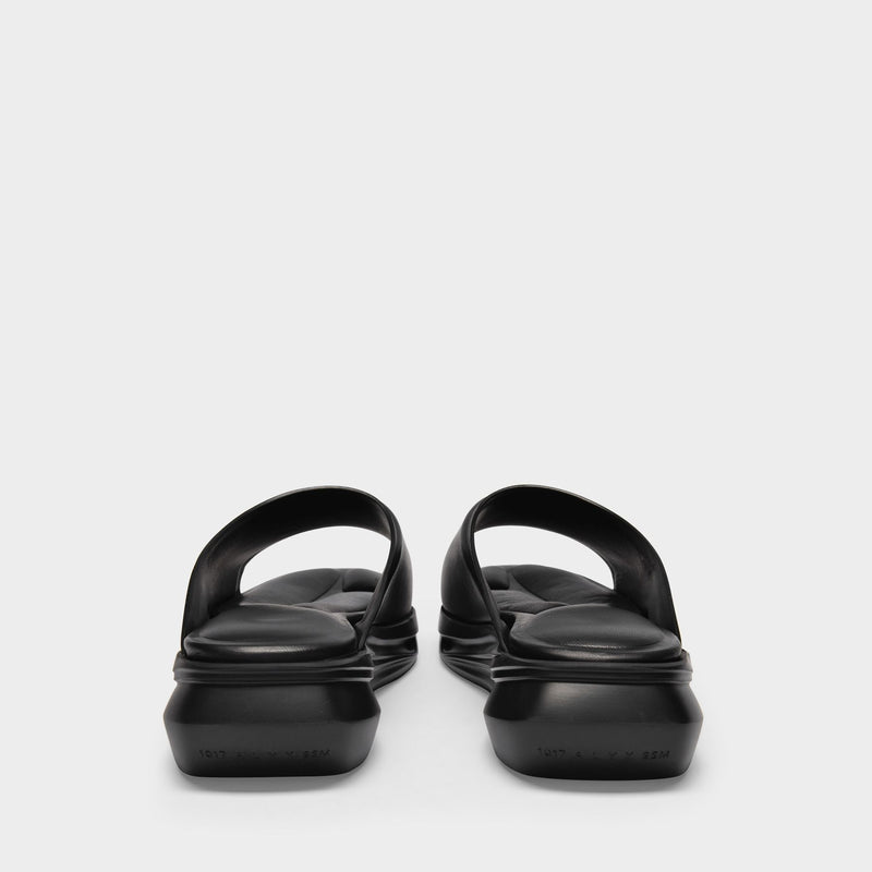 Mono Sandals in Black Leather