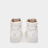 Mid Top ADC Sneakers in White Leather