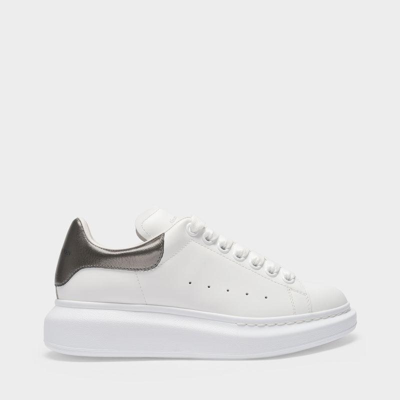 Oversized Sneakers - Alexander Mcqueen - Leather - White/Grey