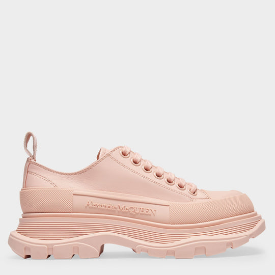 Tread Slick Low Sneakers in Pink Leather