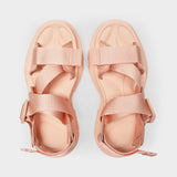 Tread Sandals in Pink Canvas
