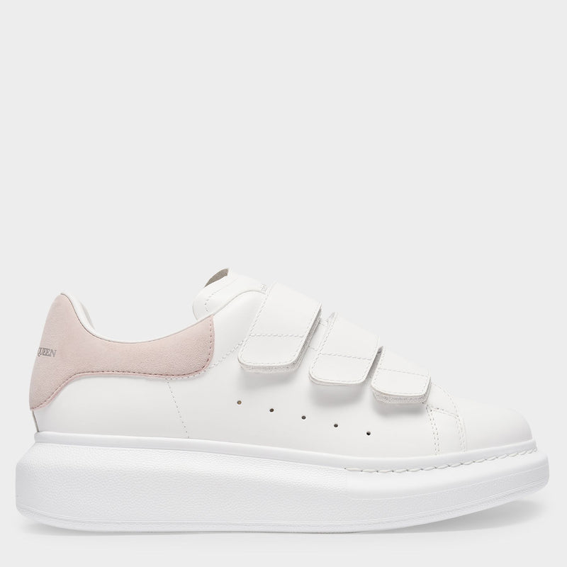 Oversized Sneakers - Alexander Mcqueen - White/Patchouli - Leather