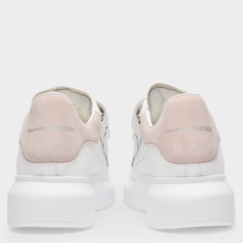 Oversized Sneakers - Alexander Mcqueen - White/Patchouli - Leather