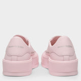Deck Sneakers in Pink Leather