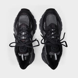 Marathon Runner Baskets in Black Leather