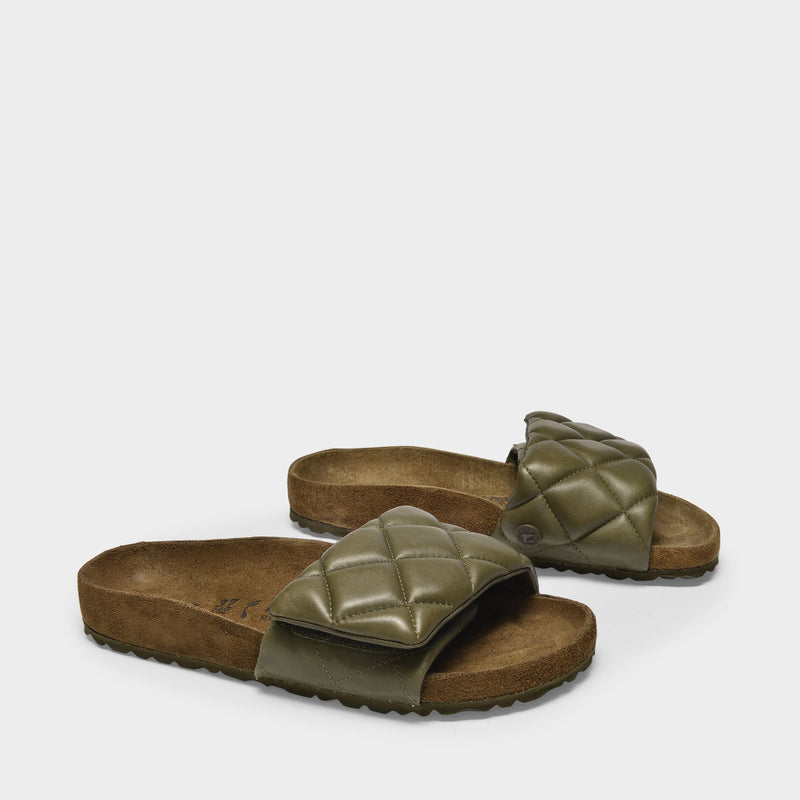 1774 Sandals in Khaki Paded Leather