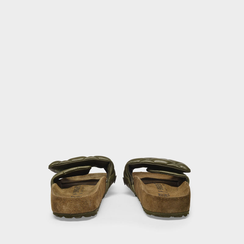 1774 Sandals in Khaki Paded Leather