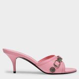 Cagole Sandals in Pink Leather