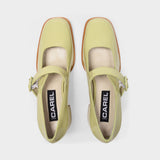 Caren Babies in Green Patent Leather