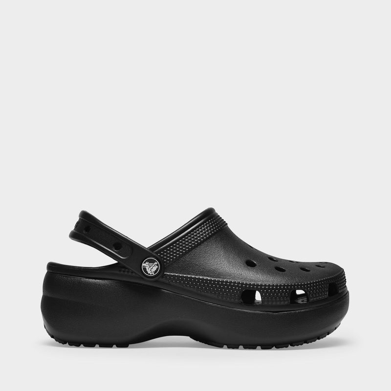 Classic Platform Mules - Crocs - Black - Synthetic