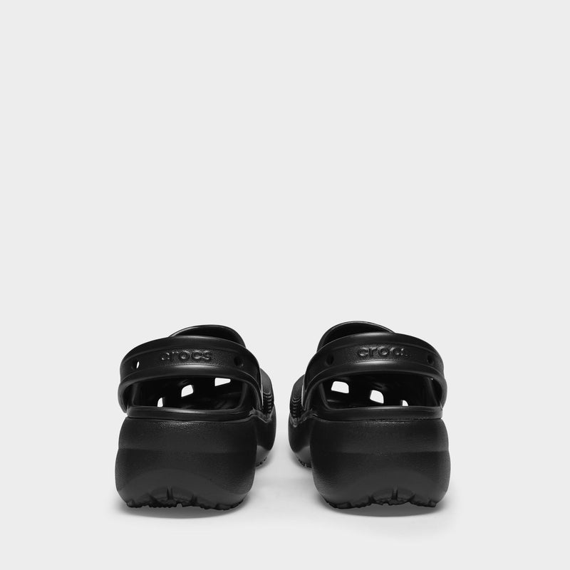 Classic Platform Mules - Crocs - Black - Synthetic