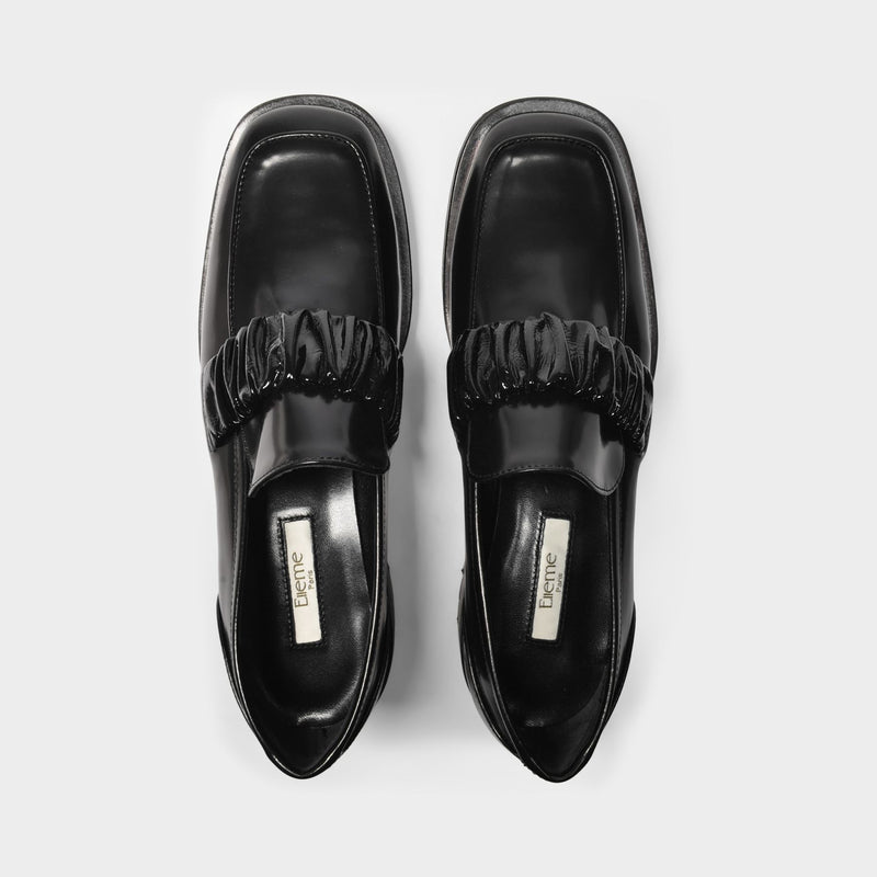 Chouchou Square Loafer in Black Leather