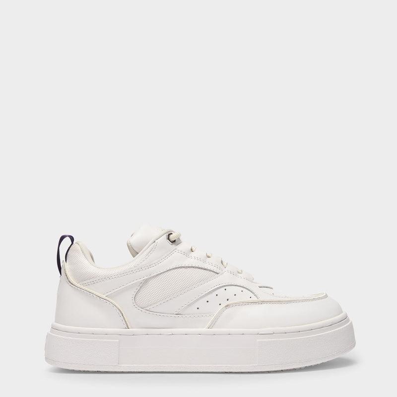 Sidney Baskets in White Leather