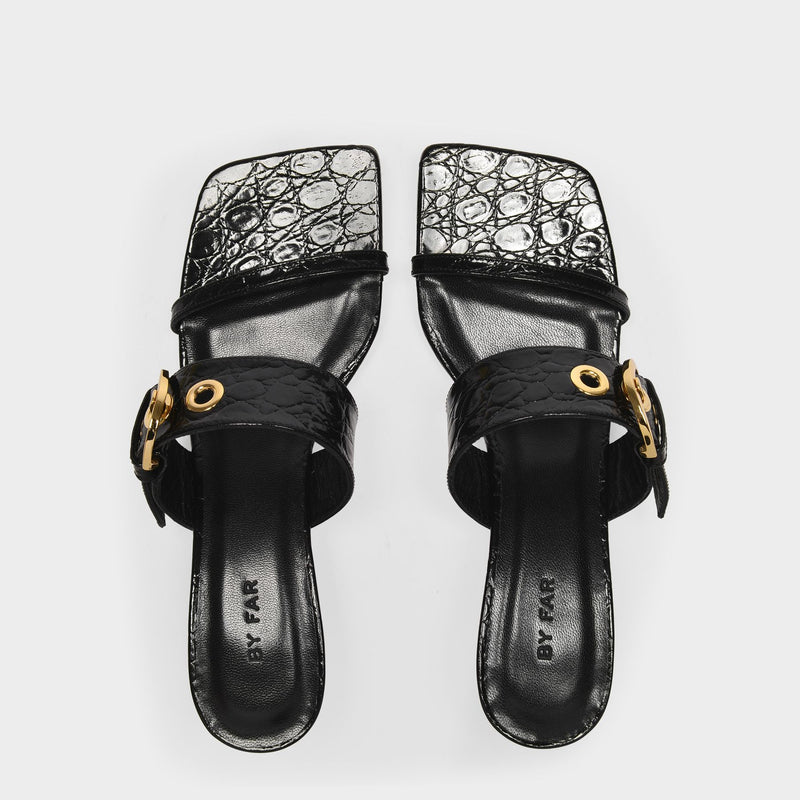 Bettina Sandals in Black Leather