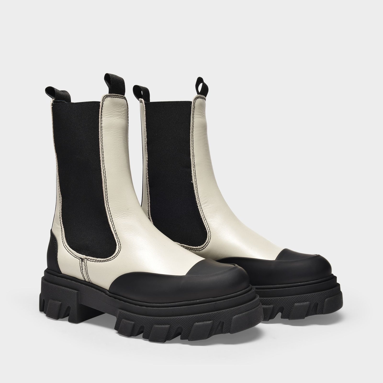 White ganni boots cheap